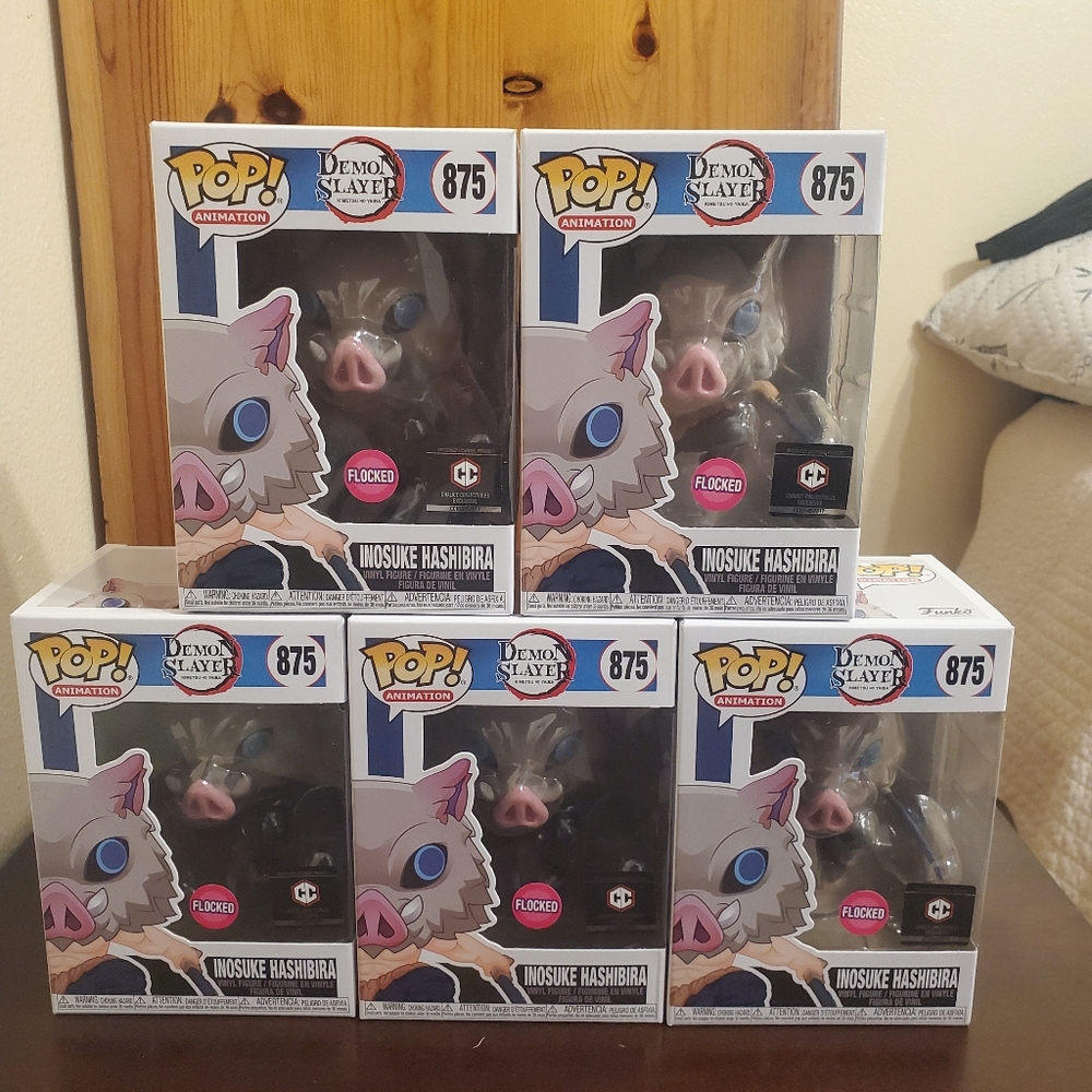 Demon Slayer- Inosuke [Chalice Collectibles Exclusive][Flocked] Funko Pop #875
